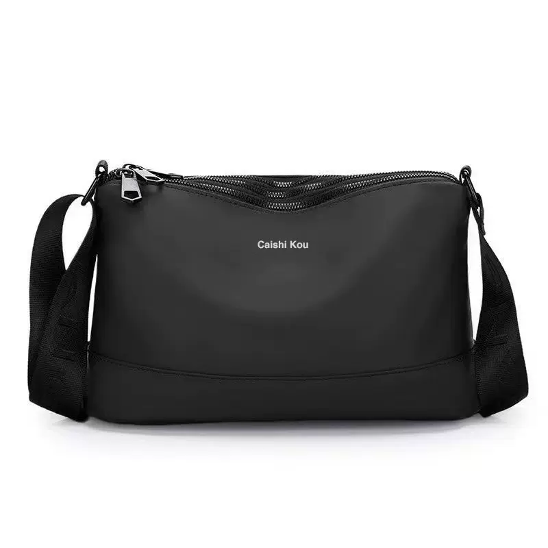 跨境新款男士单肩斜挎包大容量简约百搭高级感出勤男士防水男包包