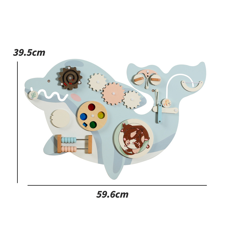 Diversión educación temprana rompecabezas jardín de infantes juegos de pared pasillo decoración de pared niños juguetes de pared de madera al por mayor
