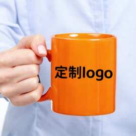 马克杯11oz色釉热转印涂层空白广告热升华diy印logo图片陶瓷水杯