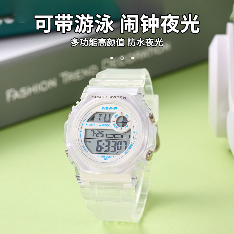 Travel waterproof fashionable digital watch