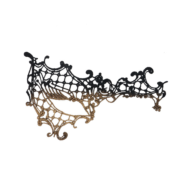 Ventas transfronterizas de encaje sexy de un solo ojo máscara de media cara fiesta máscara de ojos sexy espectáculo de cine y televisión accesorios de vestuario