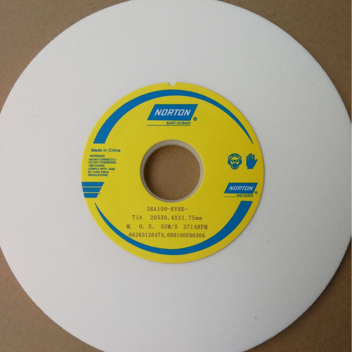 批发诺顿白刚玉白色诺顿磨床砂轮38A120K205*6.4*31.75. 8*1/4