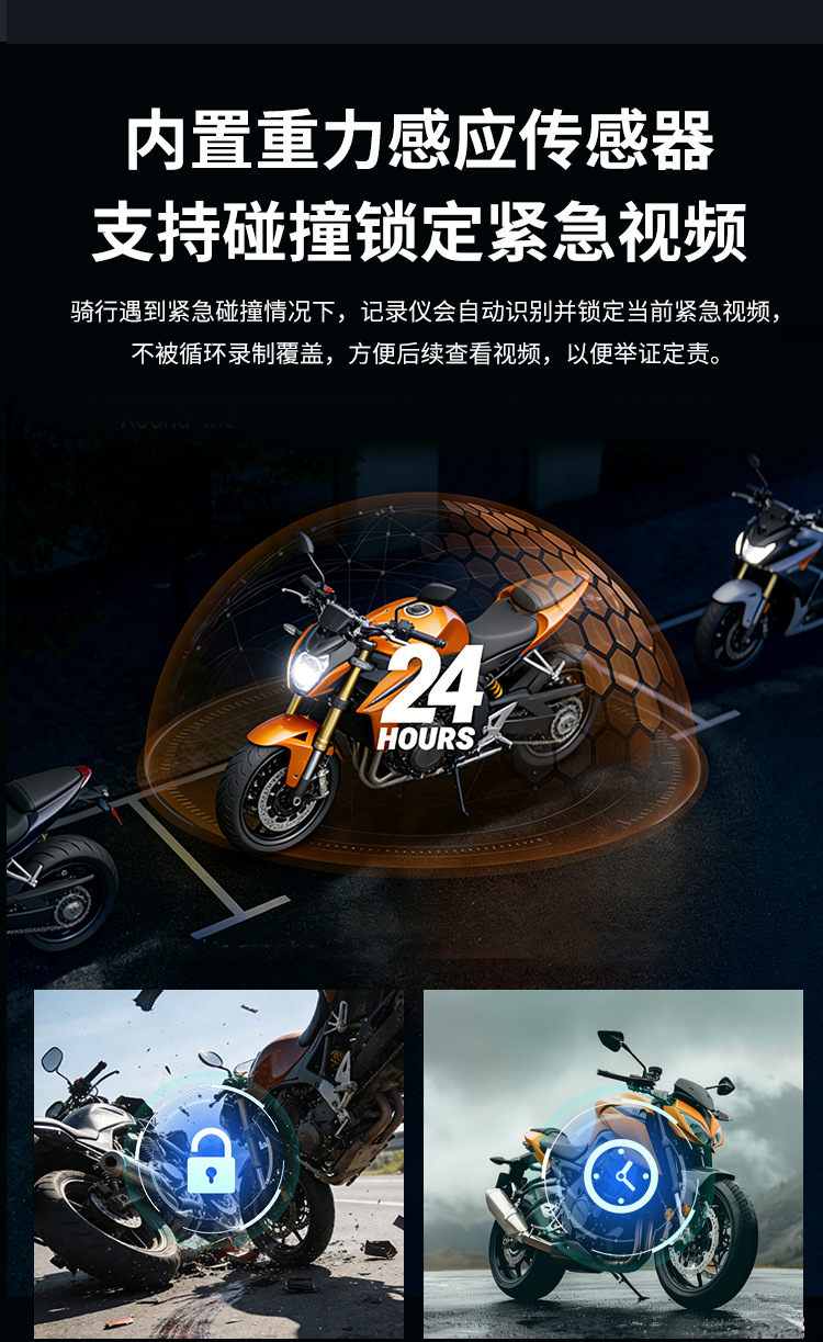 Cross-border bestseller dual-lens helmet-mounted wireless WiFi cycling camera motorcycle 1080P dashcam