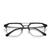 Troubleshou color -changing myopic glasses science and engineering men's Swen semi -frame anti -Blu -ray flat -light retro glasses framework