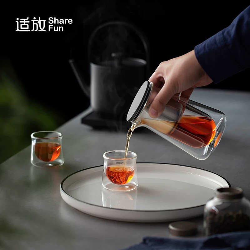 Suitable for Use with the Yixi Cup and Teapot, One-Touch Tea-Water Separation, Single Pot with Filter, High-End Tea Set Gift Box, Perfect for Giving to Friends and Elders
