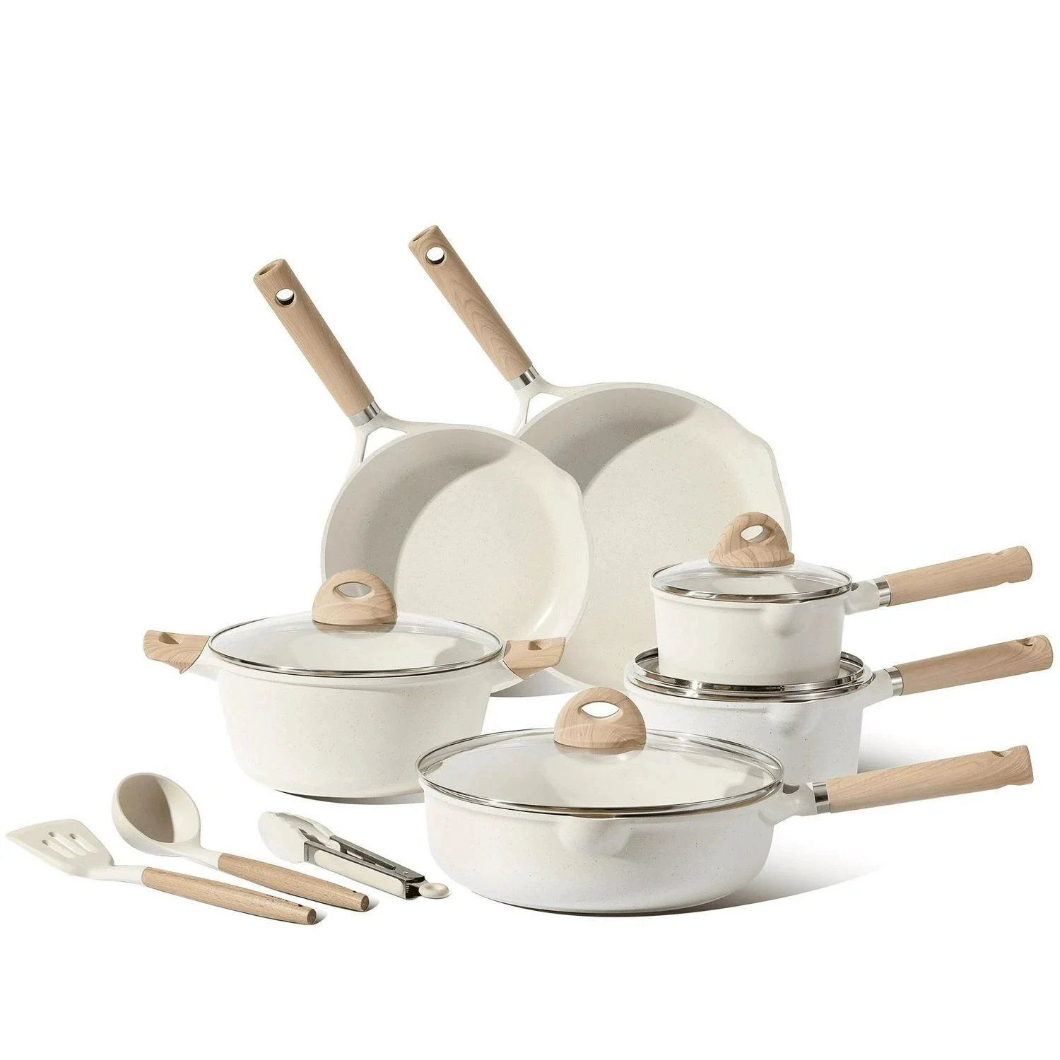 Профессиональная кастрюля набор не прилипает кухонная посуда казан сковорода соевый горшок молочный горшок рагу гранит