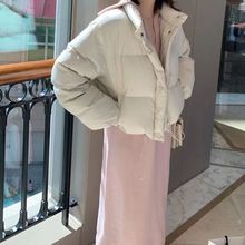 欧版90白鸭绒羽绒服冬季新款韩国东大门原版面包服立领保暖外套女