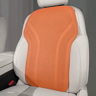 full-cover car seat cushion made of: Four Seasons Pad - 1-backrest-love-horse-orange-ultra-thin-breathable-model-ultra-thin-and-breathable