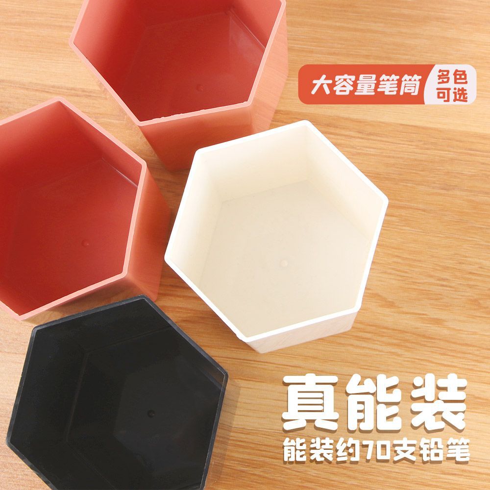 Hexagonal de plástico creativo escritorio de escritorio