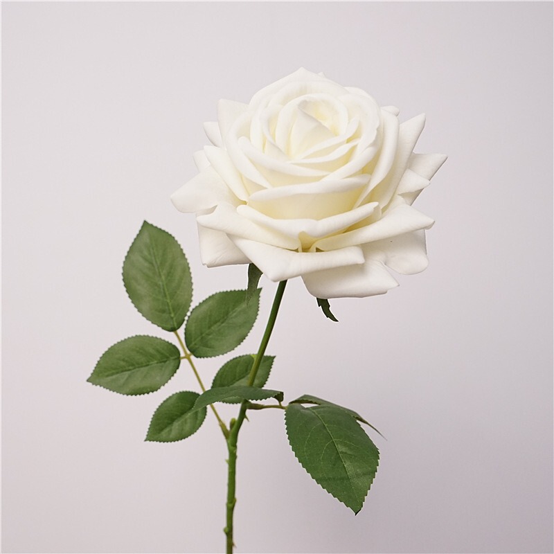 Factory Direct Sales Morandi Rose Moisturizing Feel Turkish Rose Artificial Foreign Trade Fake Flower Retro Wedding Decoration