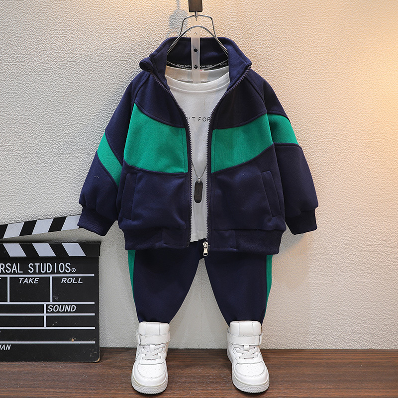 6390 Traje deportivo de otoño para niños 2025 nuevos modelos de primavera y otoño para niños pequeños y medianos