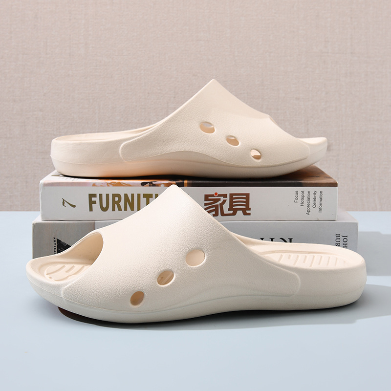 Women's Summer Thick-soled High-rise Wear-resistant Non-slip Slippers EVA Outer-wear Beach Breathable High-grade Sandals and Slippers