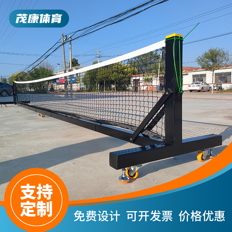 Portable, detachable, mobile tennis posts for indoor and outdoor training; tennis nets and posts from Peak.