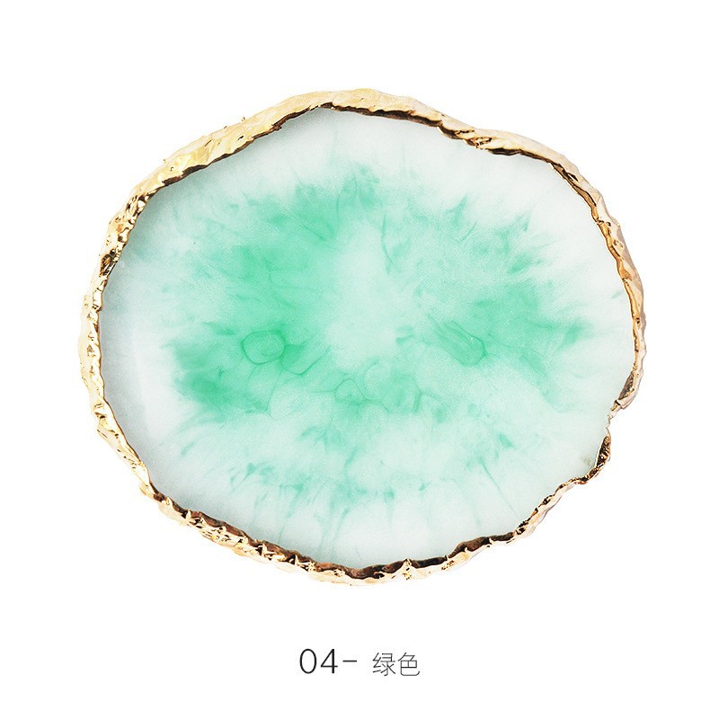 평평한 원형 팔레트 4#녹색