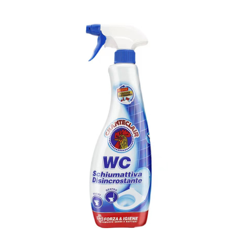 Italian imported rooster head WC toilet cleaner, decontaminating toilet cleaner, foam deodorizing cleaning agent, urine scale remover