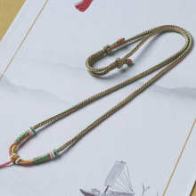 吊坠挂绳高档手工编绳本命年红绳蜜蜡朱砂项链绳翡翠玉坠黄金挂绳