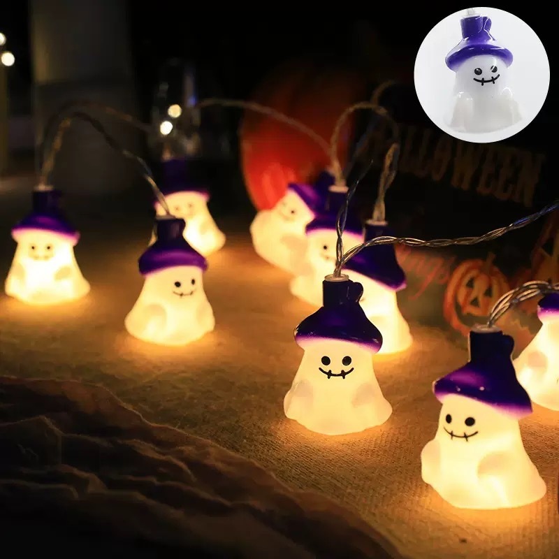 ハロウィンライトストリング LED ストリングライトカボチャ装飾ライトハロウィンライトバッテリーボックス雰囲気ライトストリングライト LED ストリングライト|undefined