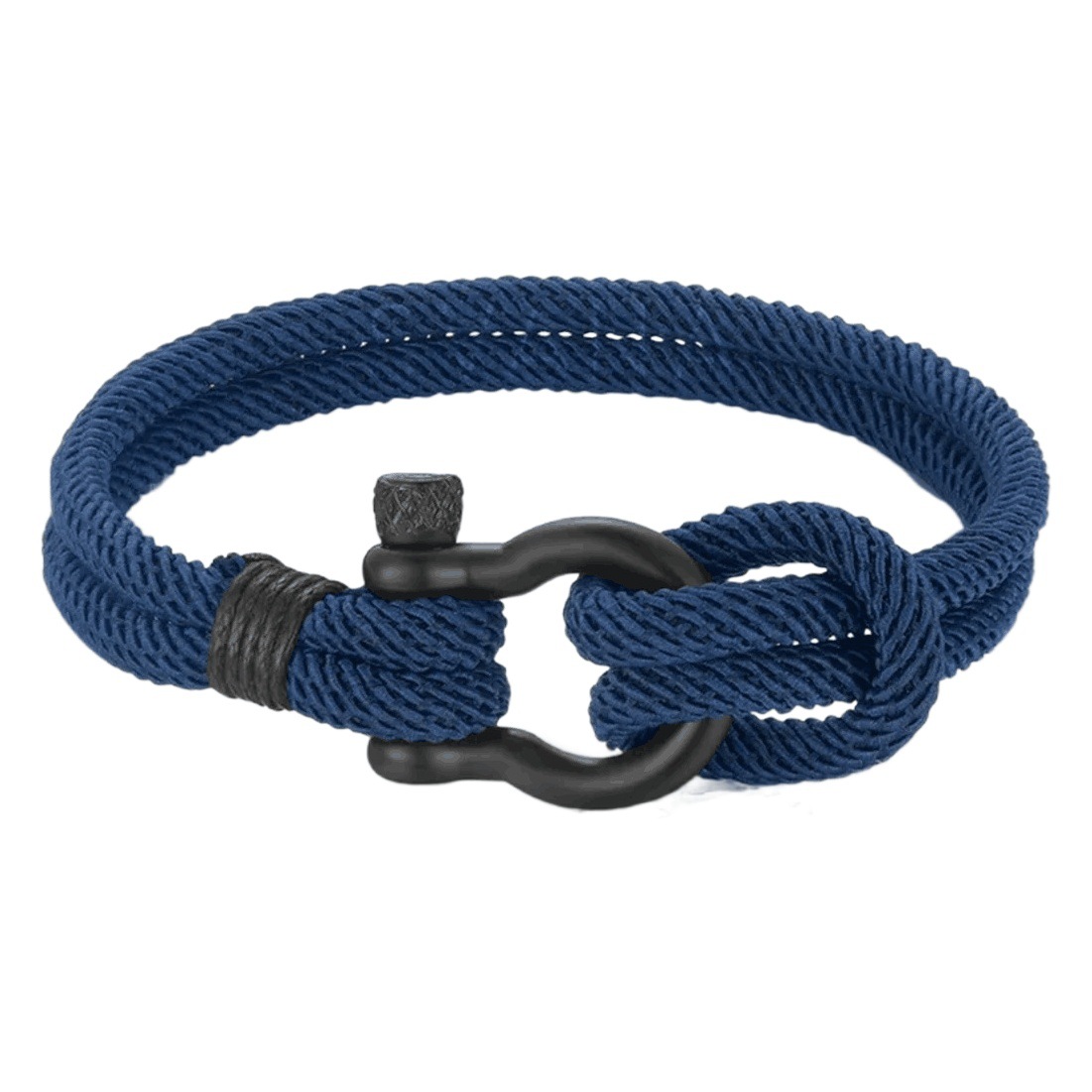 Popular Amazon Milán cuerda tejida a mano pulsera a mi hijo nieto de acero inoxidable hebilla de herradura mano