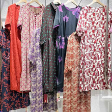 25夏九段红高级感90%桑蚕丝连衣裙品牌折扣抖音快手直播一手货源