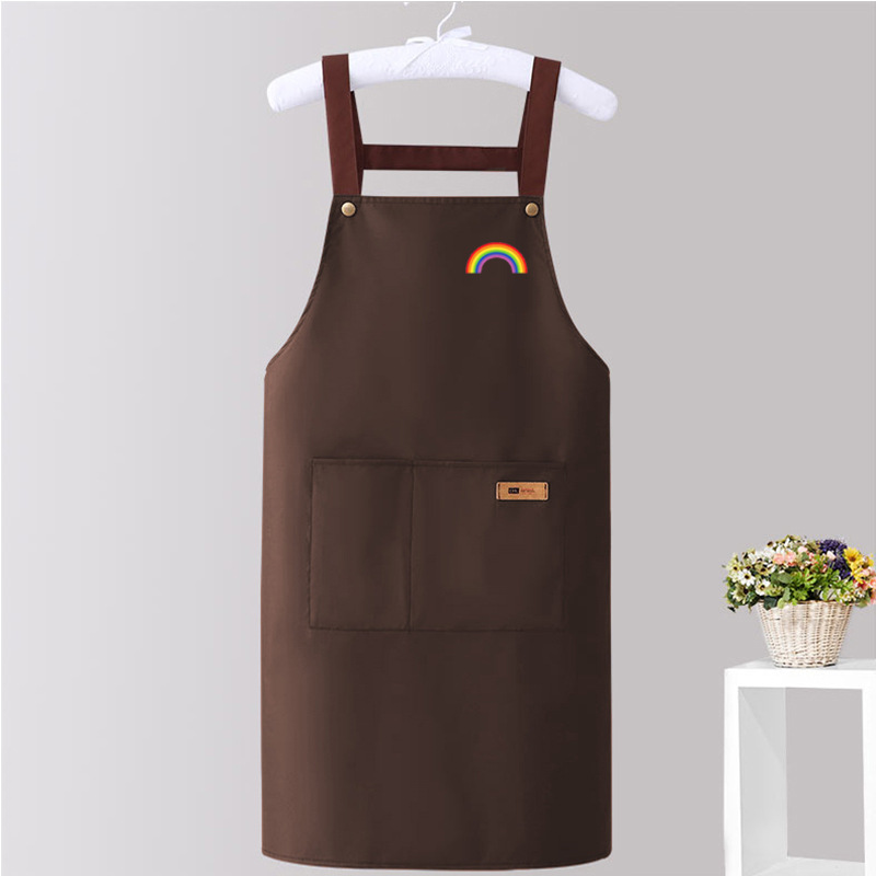Rainbow strap rivet button [coffee color] regular style