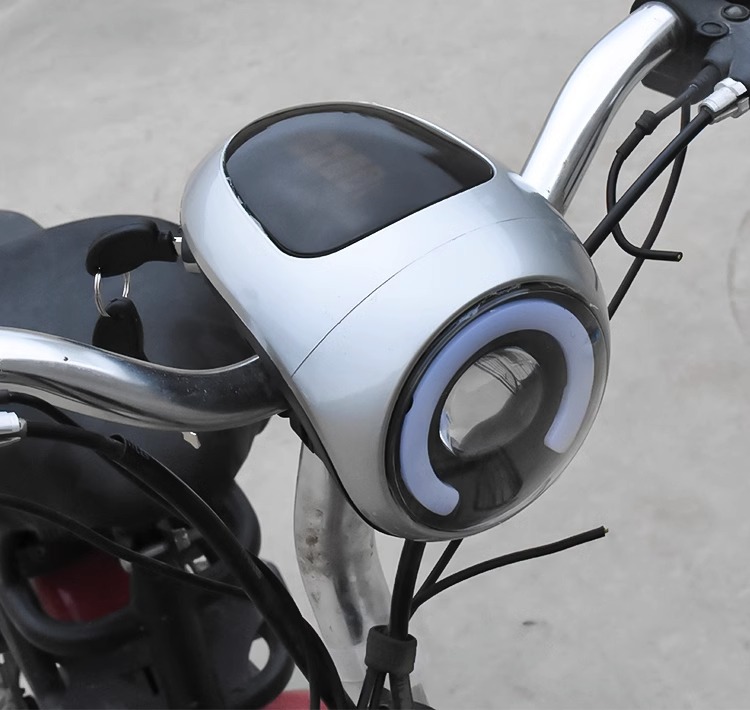 Electric Vehicle 48V Instrument Power Display Horn with Light Battery Vehicle 60V Universal Instrument Headlight Assembly Lamp Holder