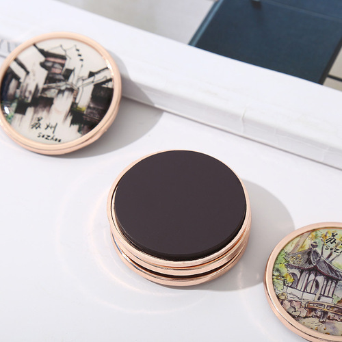 Suzhou City National Trend Refrigerator Magnet Metal Cultural and Creative Tourism Souvenir Scenic Area Travel Souvenir Magnet Wholesale