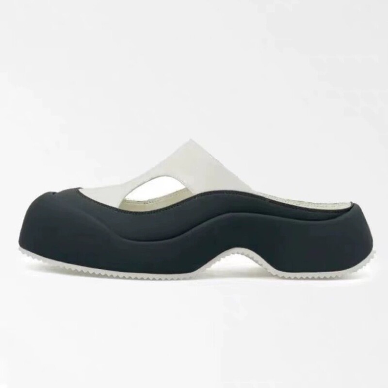 Women's Closed-Toe Sandals 2024 Summer Mules Half-Slippers Clogs Thick-Soled Beach Sandals Thick-Soled Clogs Women's Closed-Toe Sandals 2024 Summer Mules Half-Slippers Clogs Thick-Soled Beach Sandals Thick-Soled Clogs