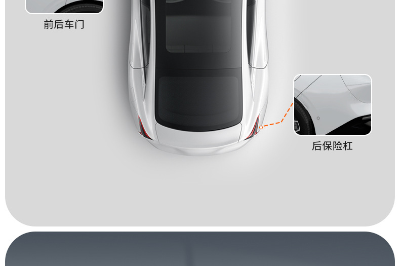 High-End Car Anti-Collision Strips to Remove Static Electricity, Anti-Scratch and Anti-Collision Body Door Protection Strips, Car Rearview Mirror Anti-Collision Stickers