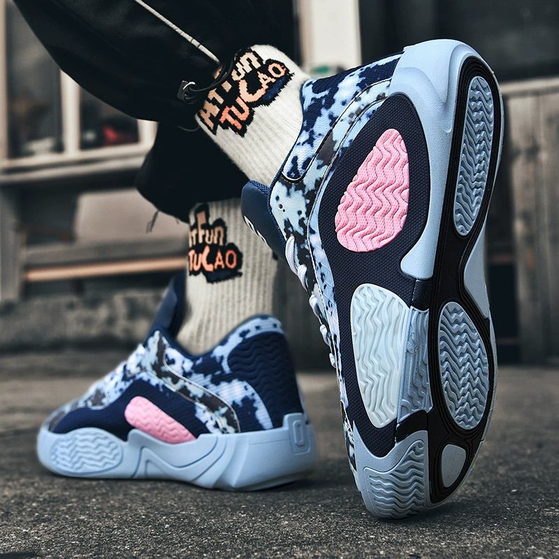 Трансграничная внешняя торговля новая мужская и женская баскетбольная обувь мужская практическая бетонная молодежная спортивная обувь для бега оптом