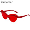 Fashionable elastic trend universal sunglasses, city style, cat's eye