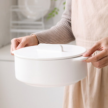 BH0D2021新款碗餐具家用泡面碗双耳汤碗饭碗陶瓷碗汤盆耐高温大号
