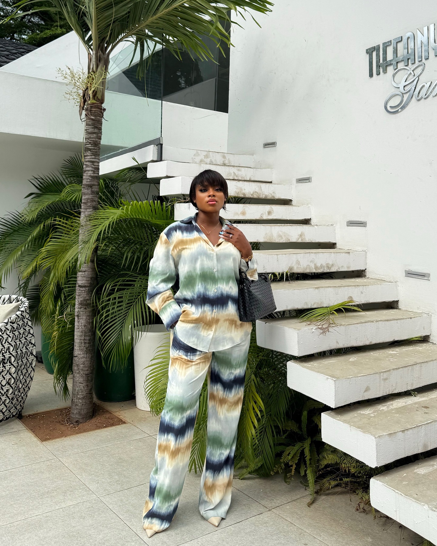 Trendy Women's Printed Long Sleeve Shirt & Pants Set – Loose Fit, Afro-Euro Street Style_voghion.com