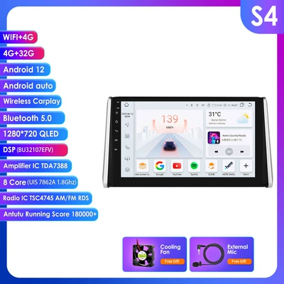 DVD Navigation Rav4 Navigation Car All-In-One - 432g-wifi4g-lte-version-7862-carplay-eight-cores-10inch-suitable-for-18-20-toyota-rav4