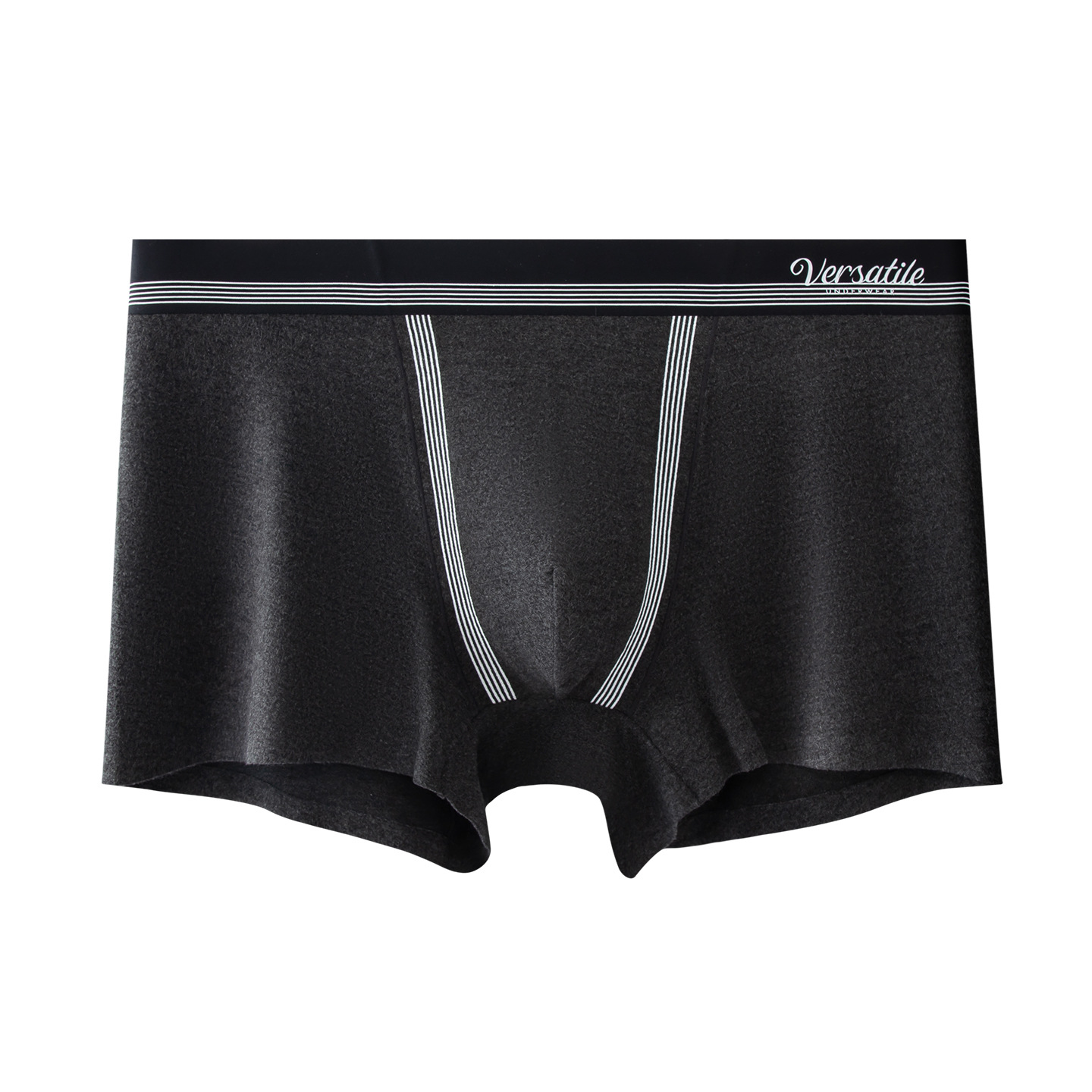 Otoño y invierno abrasivo hombre calzoncillos suaves pegajosos cálidos cómodos de moda piquetas de cintura media calzoncillos cortos de cuatro esquinas para hombre