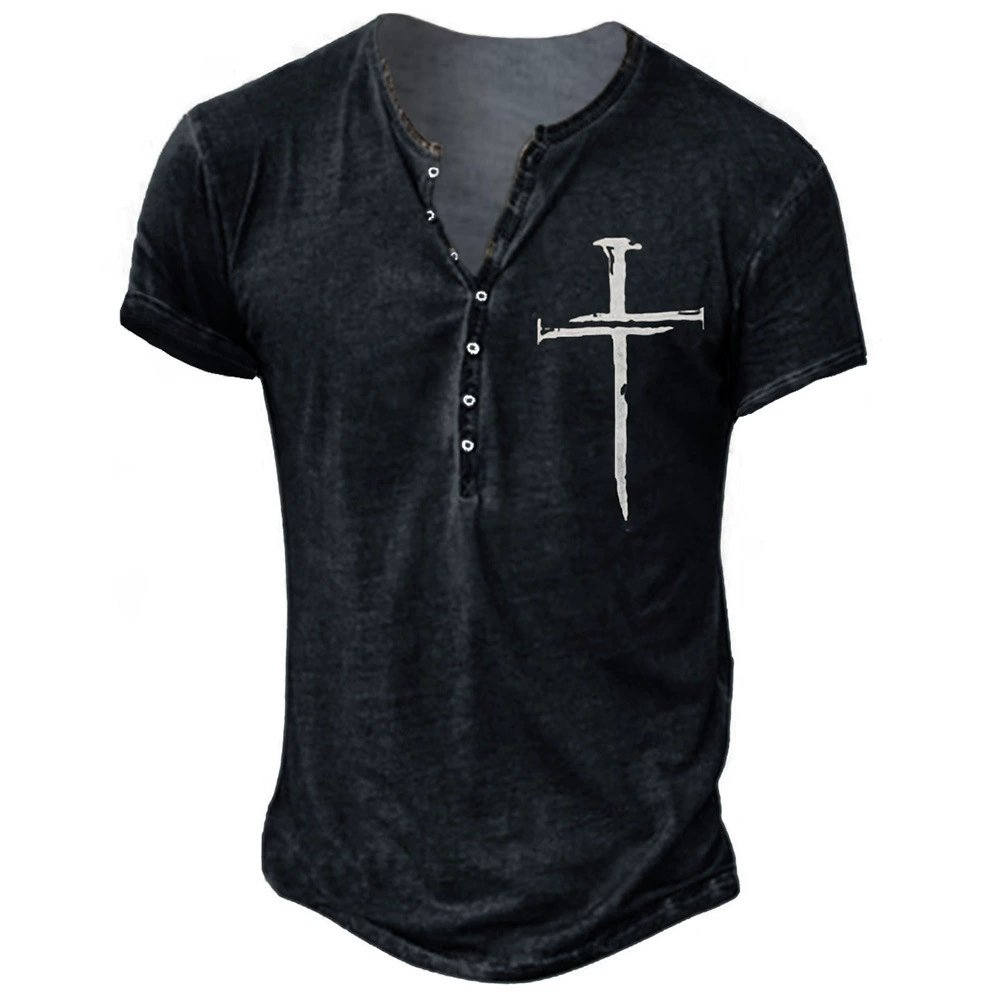 Amazon 2022 летняя новая Европейская и американская Молодежная Футболка с коротким рукавом и круглым вырезом с перекрестным принтом в наличии