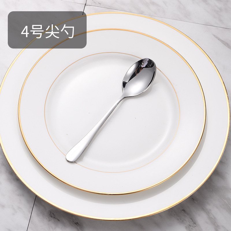 ステンレス厚手洋食食器81シリーズホテルステーキナイフフォークスプーン料理スプーン子供スプーン食事スプーン|undefined