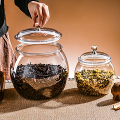 透明プラスチック密封缶食品級茶葉漢方薬陳皮貯蔵缶キャンディービスケット大サイズ収納缶