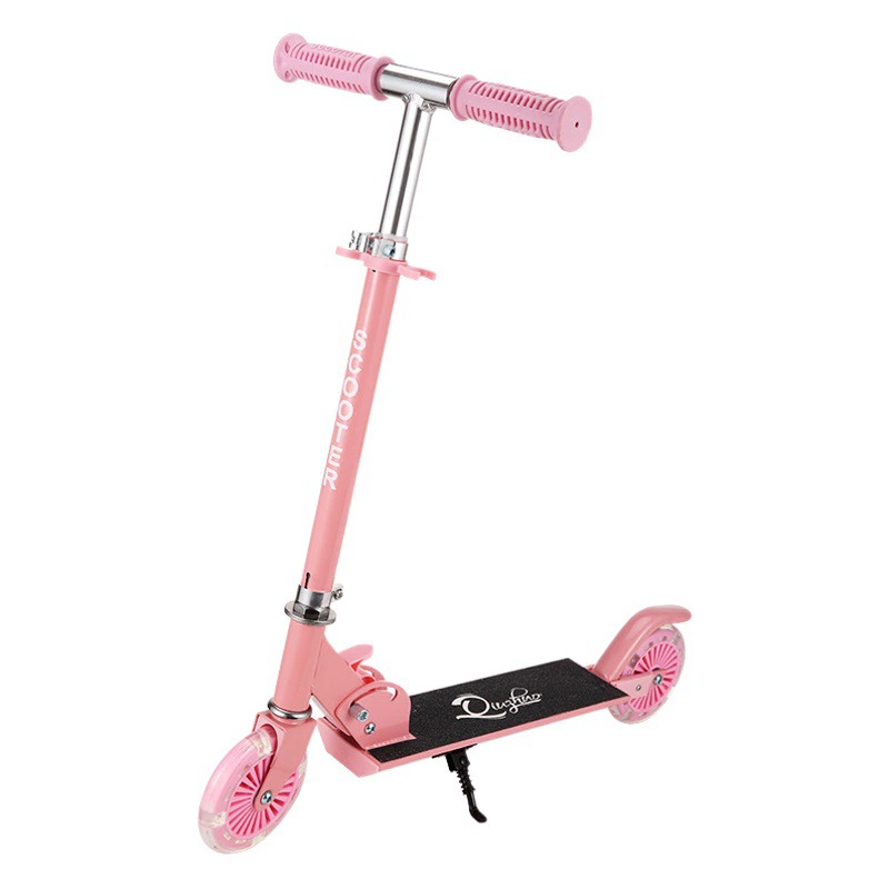 Производители продают двухколесный детский скутер из алюминиевого сплава, подъемный складной скутер, Педальный скутер