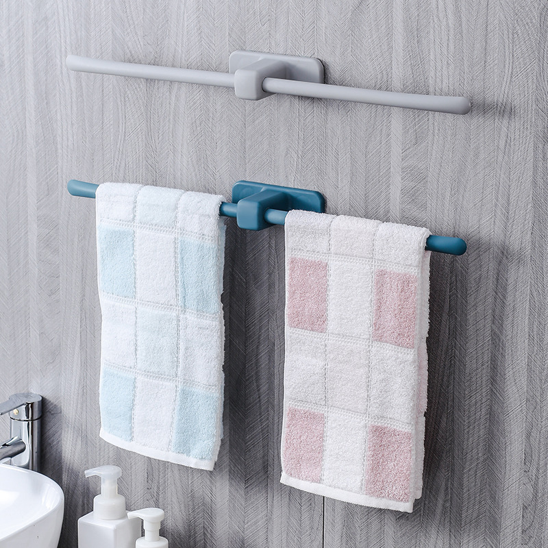 Towel Rack Without Punching Holes, Bathroom Suction Cup Hanging Rack, Bath Towel Rack, Household Scandinavian Simple Creative Storage Rod
