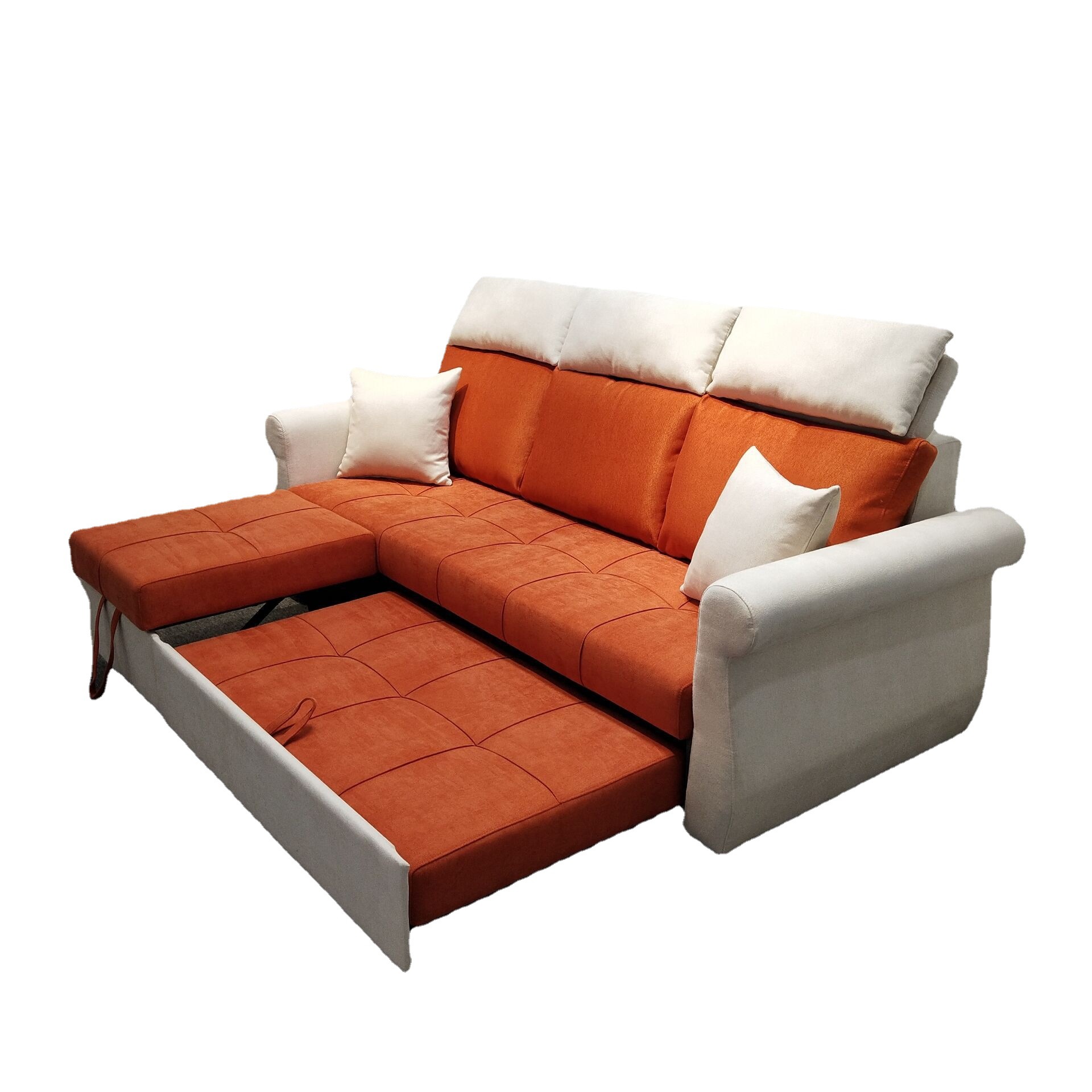Sofá multifuncional pequeño tipo de casa sala de estar apartamento retráctil sofá cama desmontable estilo moderno minimalista