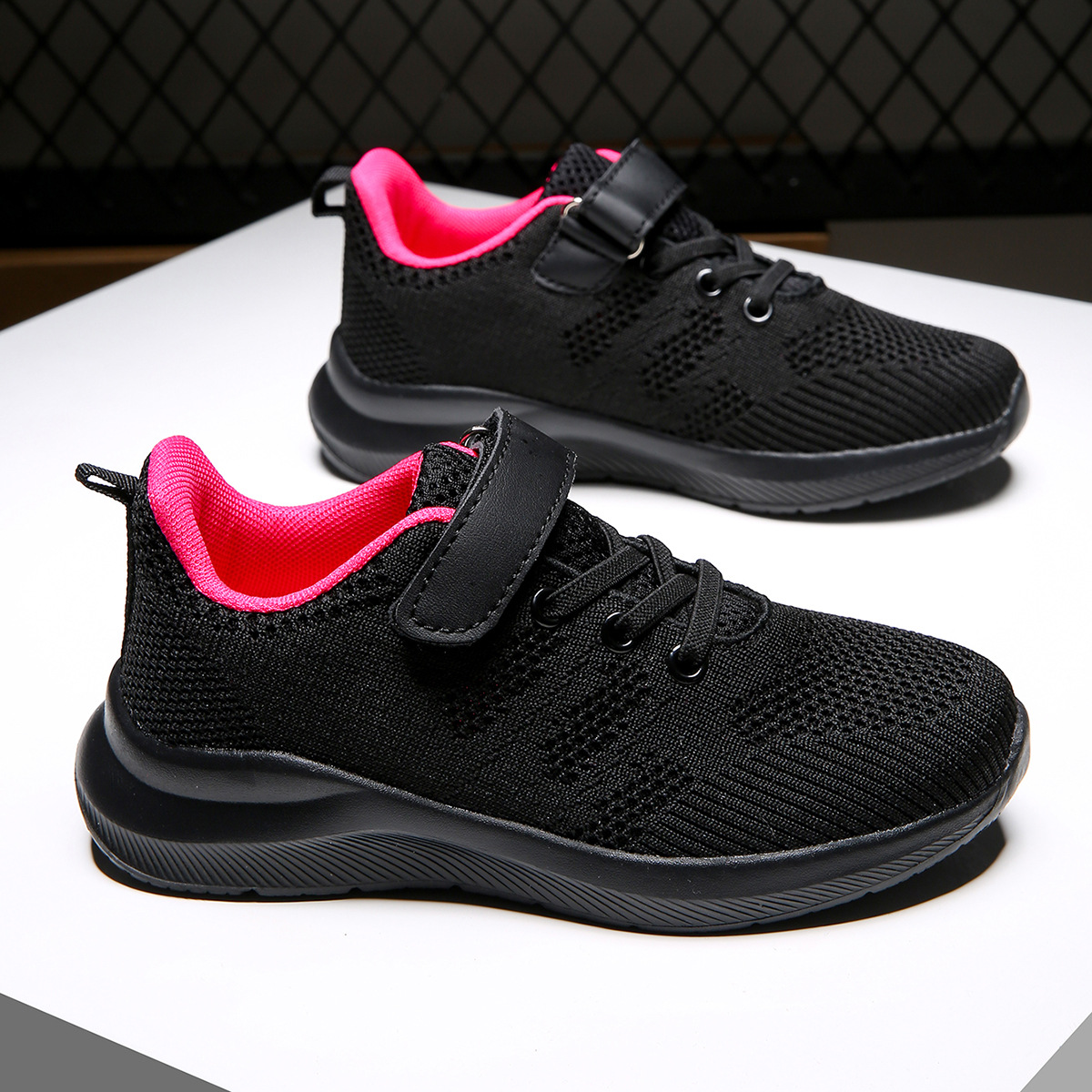 Zapatillas de Running de Tejido Volador para Niños de Tejido y MD, Transpirables y Ligeras para Uso Diario