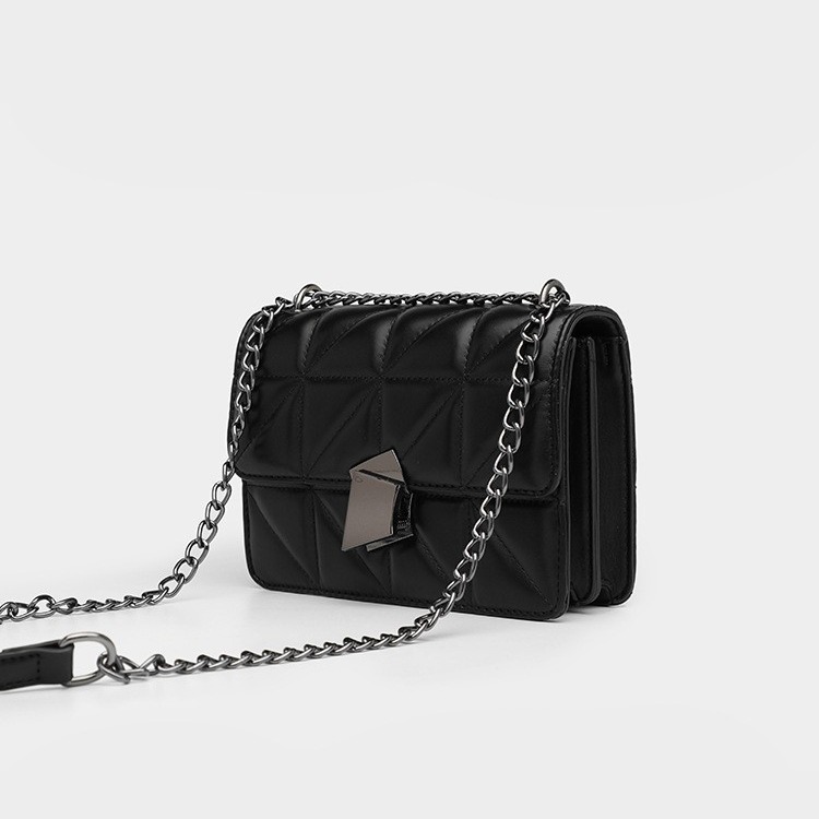 Damen echte Kette Tasche Damen Mode Schulter Messenger Bag Mini Tasche_voghion.com