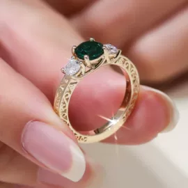 戒指;宝石工艺品;K金耳饰