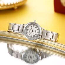 跨境热销新款钢带女士手表简约时尚学生文艺气质石英腕表