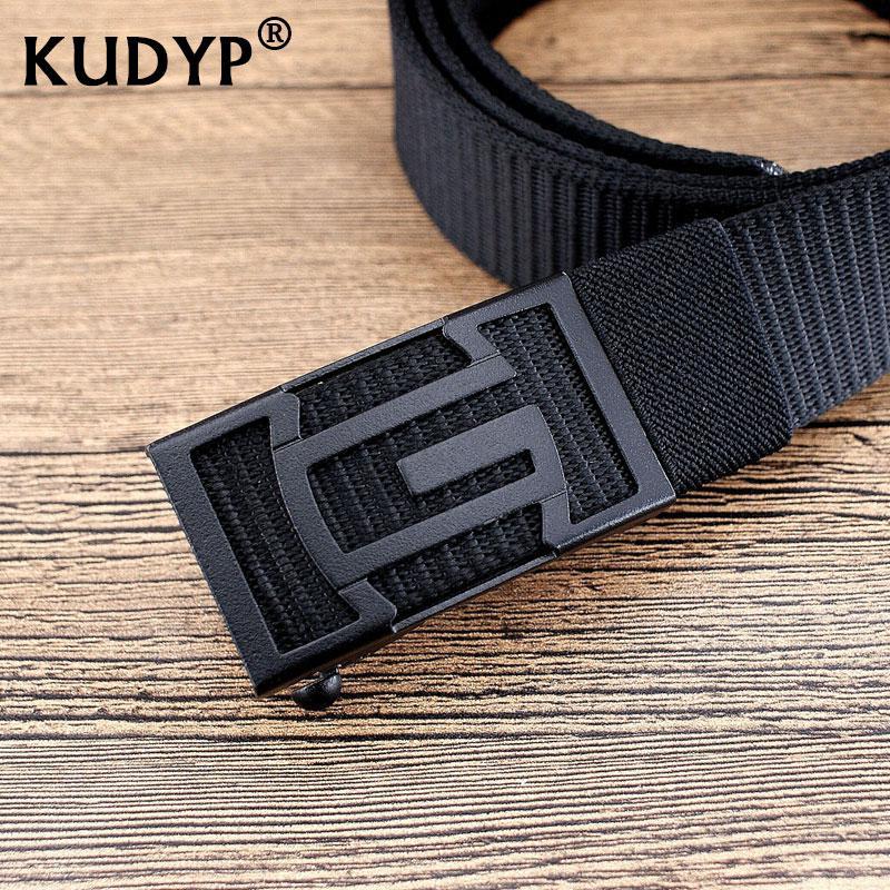 Cinturón automático de nailon ancho 35 mm para hombre uso diario