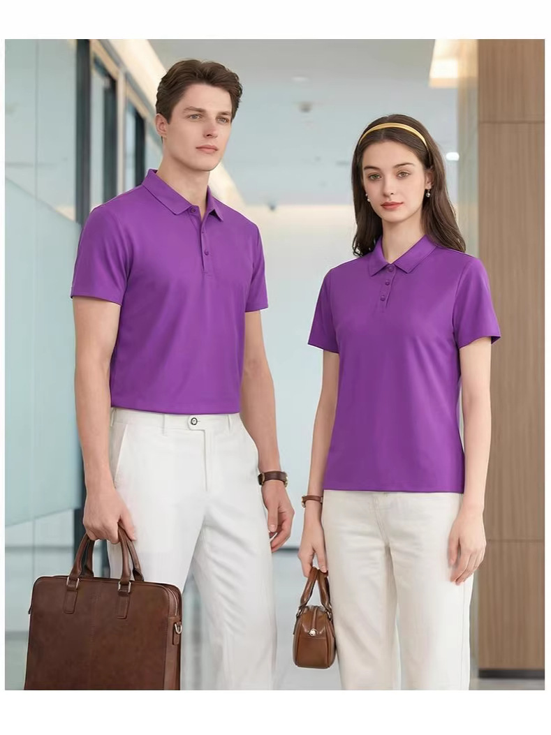Camiseta de polo sin marca personalizada logotipo impreso de manga corta brocado de amoniaco, ropa corporativa corporativa, camiseta cultural con collar