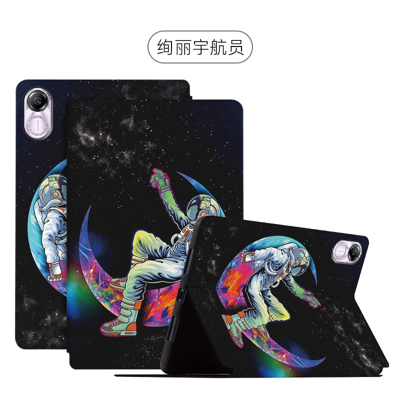 Подходит для Honor 11.5-дюймов PAD планшета, съемный кожаный чехол, милый мультяшный рисунок, акварель X9 X8 Pro защитный корпус