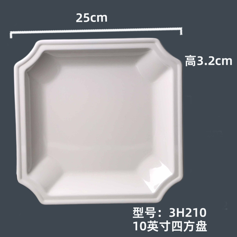 H210 #10 인치 사각형 플레이트
