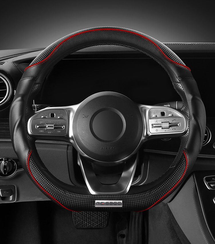 2025 new steering wheel cover high-end sports 3D cheetah car booster cover non-slip shock-absorbing breathable car handle cover