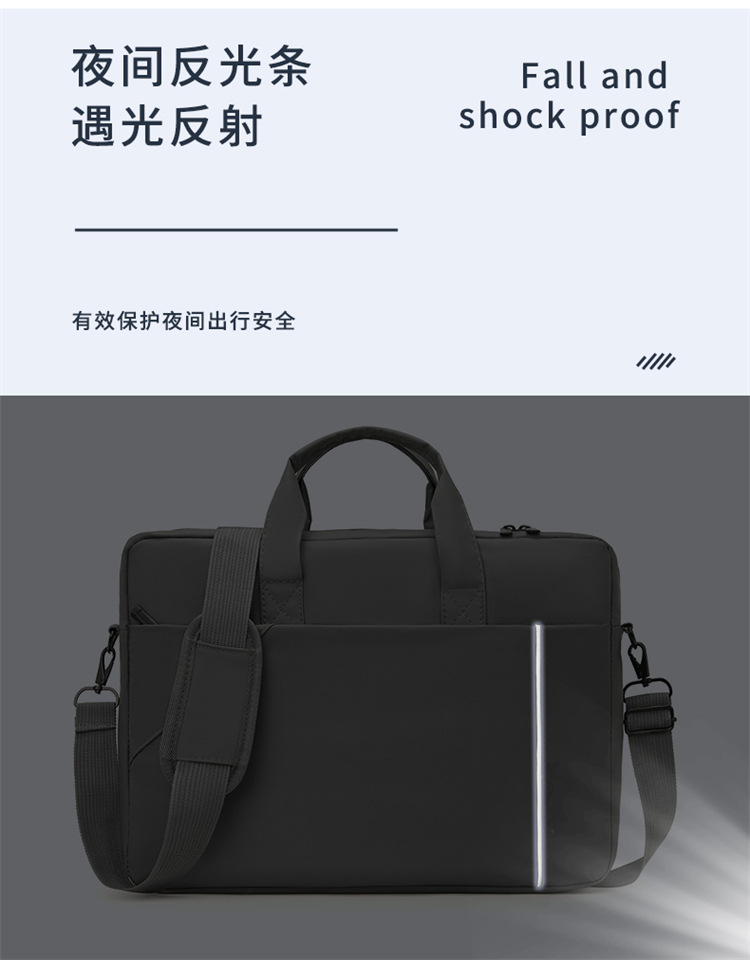 Notebook bag and handbag are suitable for Lenovo, Huawei, Apple, Dell, HP, ASUS, business trip briefcases, and can be carried diagonally on one shoulder undefined
